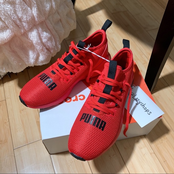 NEW PUMA Cell Vive Running MENS Sneaker in Red Size 8 - Picture 4 of 9